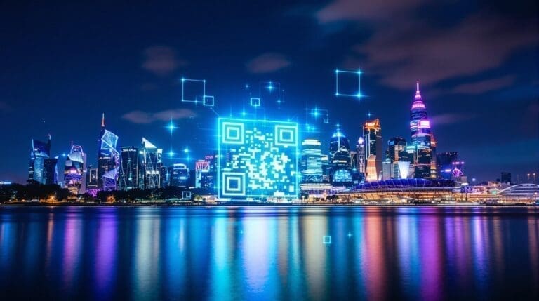 Singapore Skyline QR code