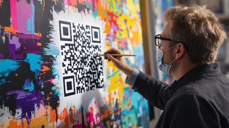 painting a QR code