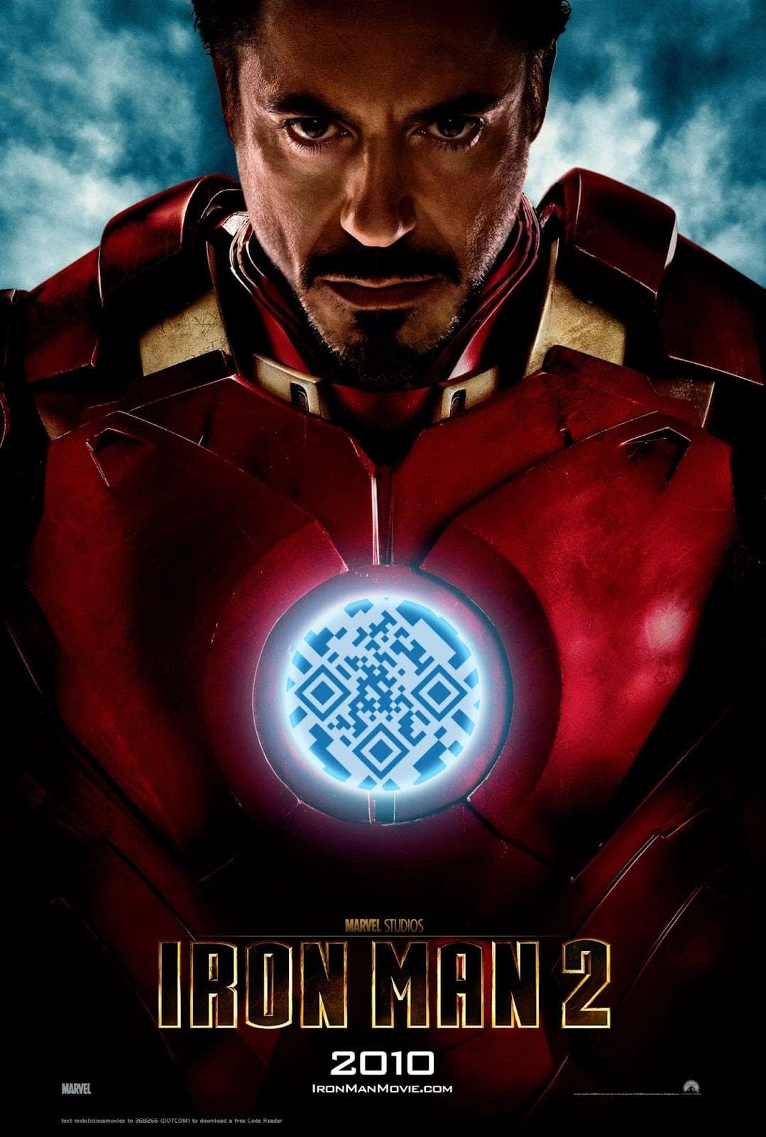Iron Man 2 poster QR code